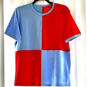 Performance Giant Check T-shirt / Ace blue & red by Tory sport new with tag on.